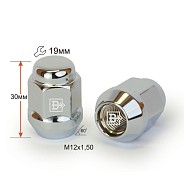 Гайка M12x1.5 L30 H19 Cr конус Вектор 401345 Cr
